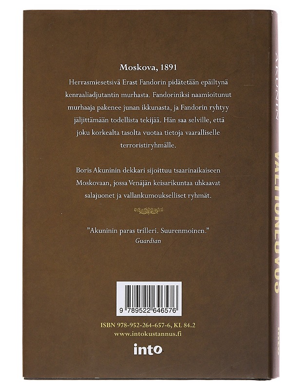 Valtioneuvos - Akunin, Boris - Jännitys ja dekkarit - 10105482493 - 1