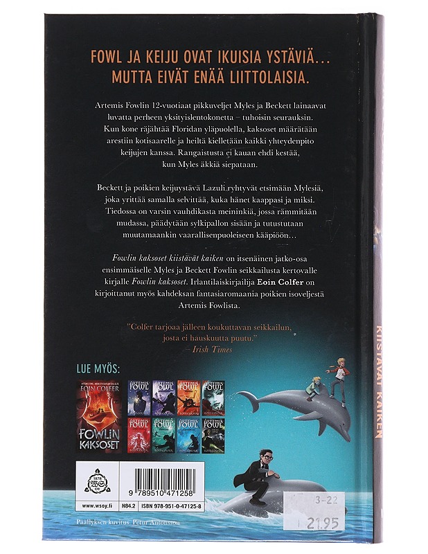 Fowlin kaksoset kiistävät kaiken - Colfer, Eoin - Fantasia- ja scifi - 10105482517 - 1