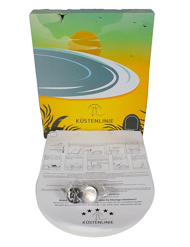 KÜSTENLINIE D-Form wc-kansi - Rakennustarvikkeet - 10105482634 - 0