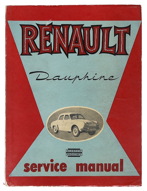Renault Dauphine Service Manual - Scientific Magazines - Tietokirjat ja oppaat - 10105482667 - 0