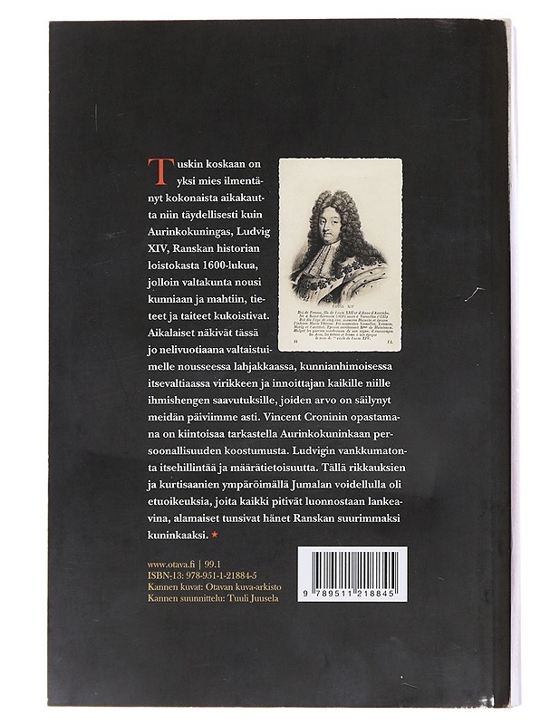 Ludvig XIV : kuningas ja ihminen - Cronin, Vincent - Romaanit ja novellit - 10105482691 - 1