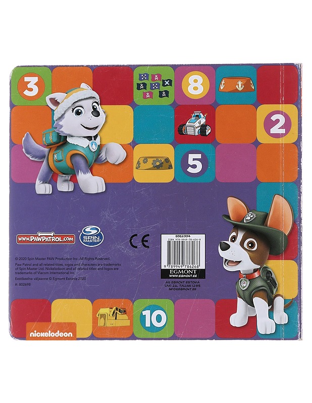 Paw Patrol: Numbrid - Lastenkirjat - 10105482751 - 1