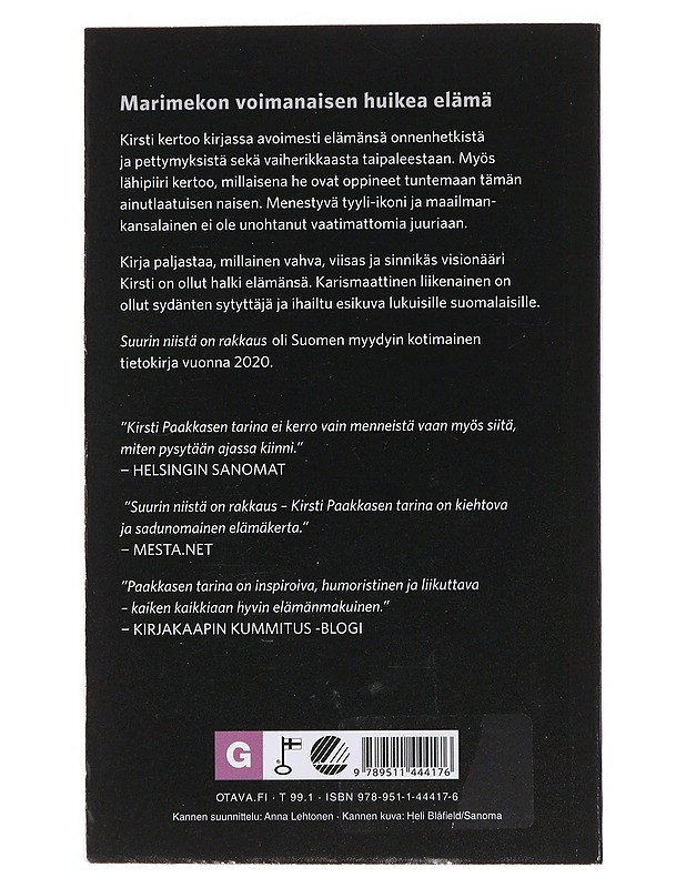 Suurin niistä on rakkaus : Kirsti Paakkasen tarina - Paavilainen, Ulla-Maija - Elämäkerrat ja muistelmat - 10105482763 - 1