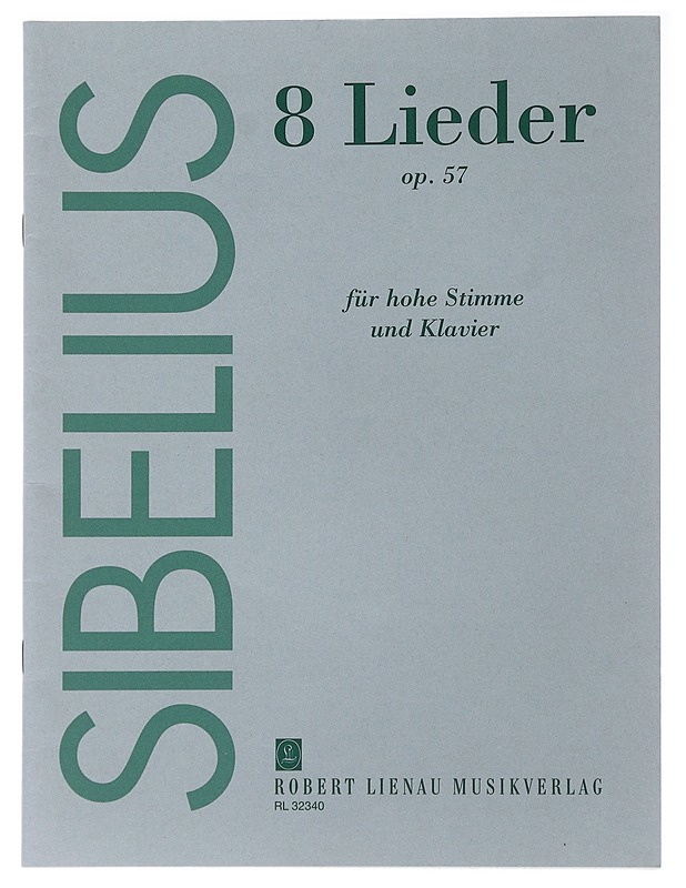 8 Lieder op. 57 - Sibelius, Jean  - Musiikki- ja elokuvakirjat - 10105482777 - 0