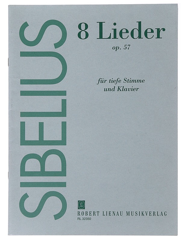 8 Lieder op. 57 - Sibelius, Jean - Musiikki- ja elokuvakirjat - 10105482788 - 0