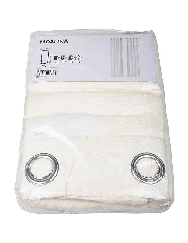 IKEA Moalina rengasverho, 2 kpl - Verhot ja kapat - 10105482807 - 0