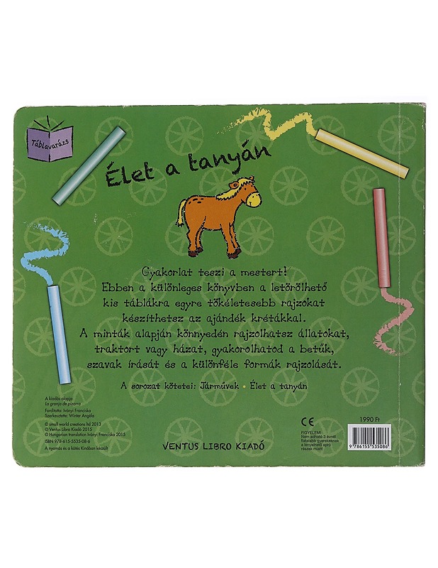 Táblavarázs - Élet a tanyán" -liitutaulukirja - Lastenkirjat - 10105482813 - 1