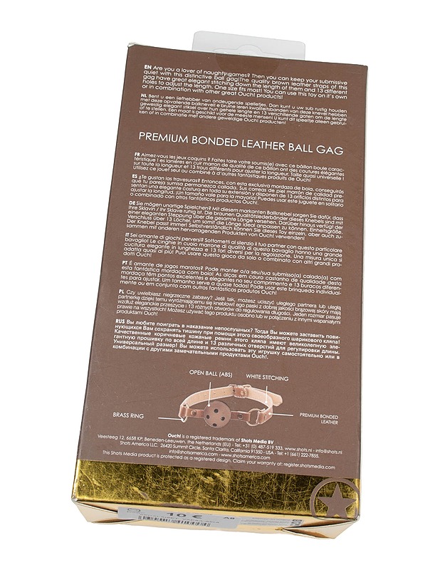 OUCH! Open Ball Gag suupallo - Muut urheiluvälineet ja vapaa-aika - 10105482837 - 1