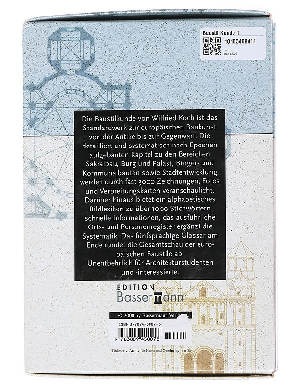 Baustil Kunde: das standardwerk der europäischen baukunst von der Antike bis zur Gegenwart 1-2 - Wilfried koch - Historiakirjat - 10105482869 - 1