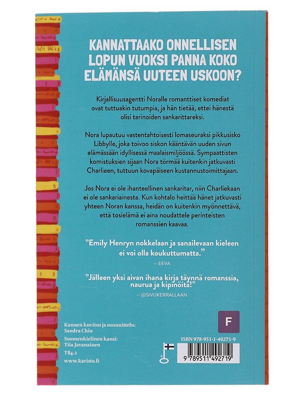 Rakkautta rivien välissä - Henry, Emily - Romaanit ja novellit - 10105482883 - 1