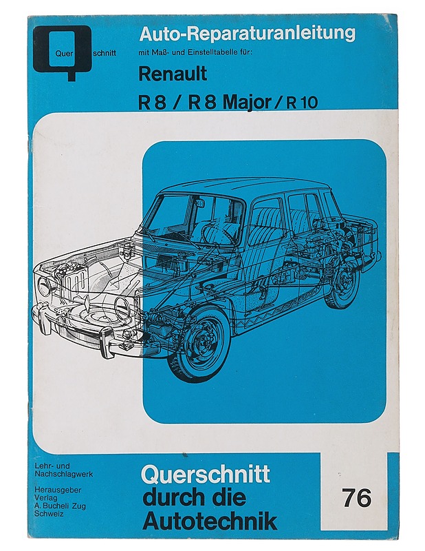 Auto-Reparaturanleitung: Renault R8/R8 Major/R10 - Tietokirjat ja oppaat - 10105482958 - 0