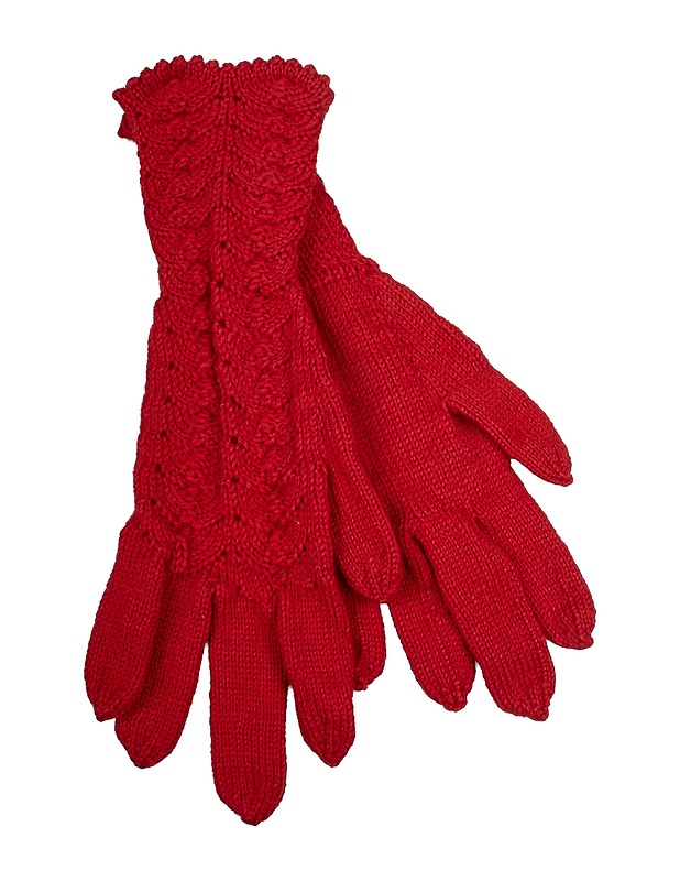 Punaiset neulekäsineet - Käsineet - 10105482990 - 0