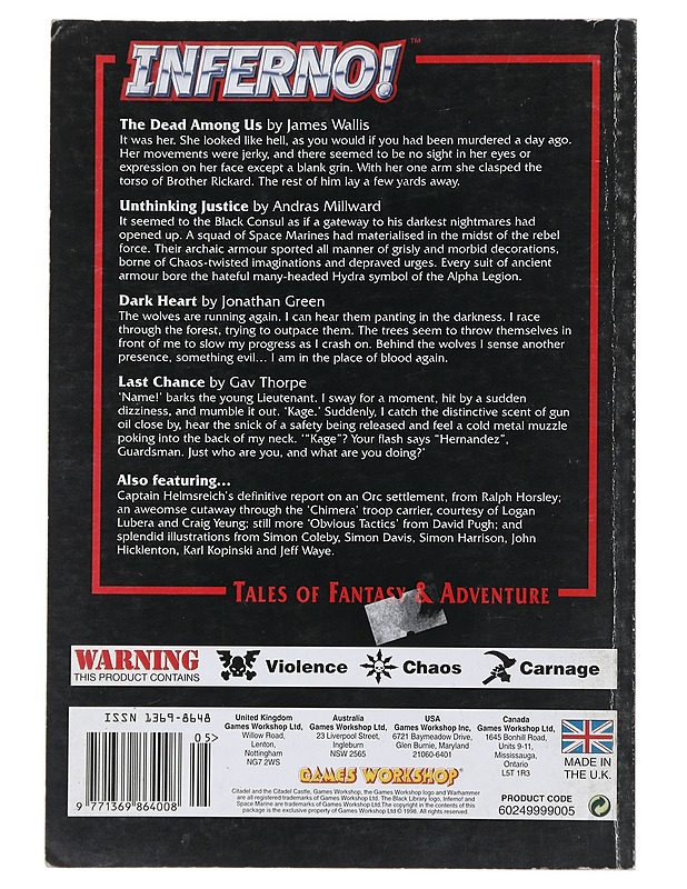 Inferno! Nro: 5 - Andy Jones - Lehdet - 10105483112 - 1