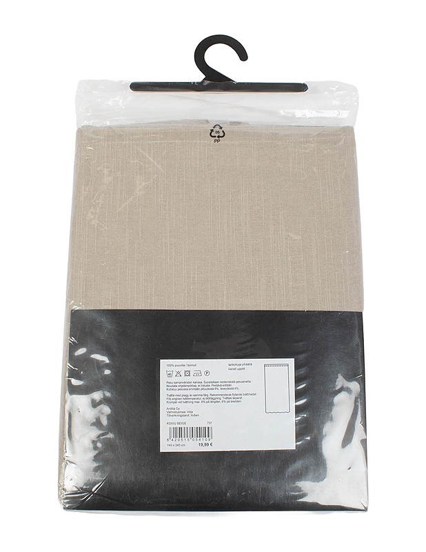 ANNA COLLECTION Koivu sivuverho, 140x240 cm - Verhot ja kapat - 10105483238 - 1