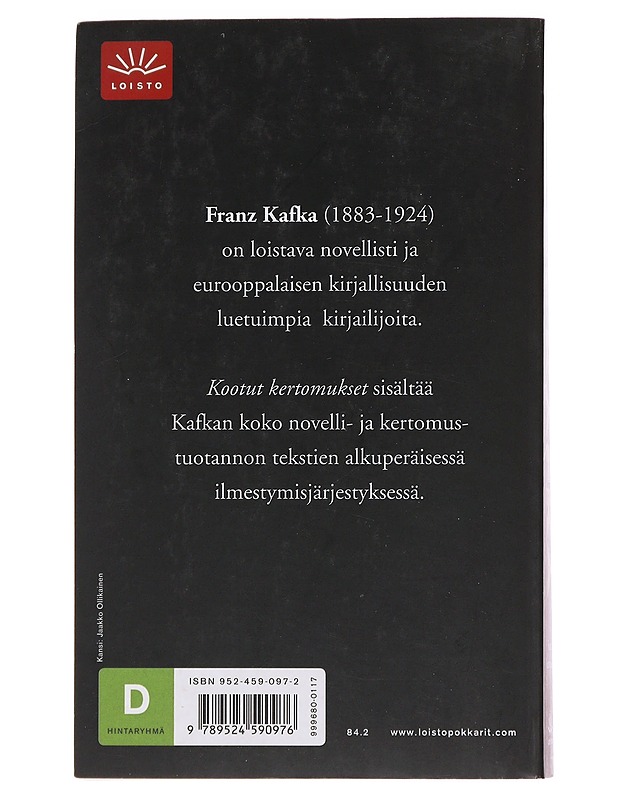Kootut kertomukset - Kafka, Franz - Romaanit ja novellit - 10105483240 - 1