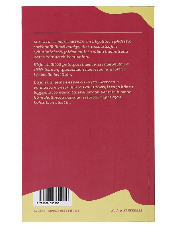 Leninin ilmestyskirja : kirjoituksia painajaisista, historiasta, kulttuurista ja politiikasta - Riikka Tanner - Historiakirjat - 10105483243 - 1