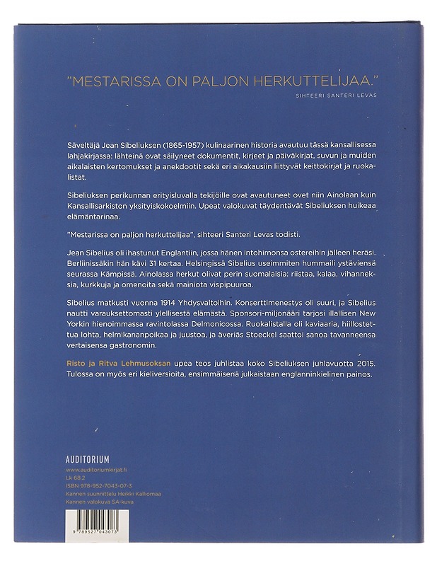 Jean Sibeliuksen pöydässä - Lehmusoksa, Risto - Elämäkerrat ja muistelmat - 10105483342 - 1