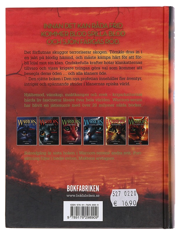 Solnedgång - Hunter, Erin - Fantasia- ja scifi - 10105483363 - 1