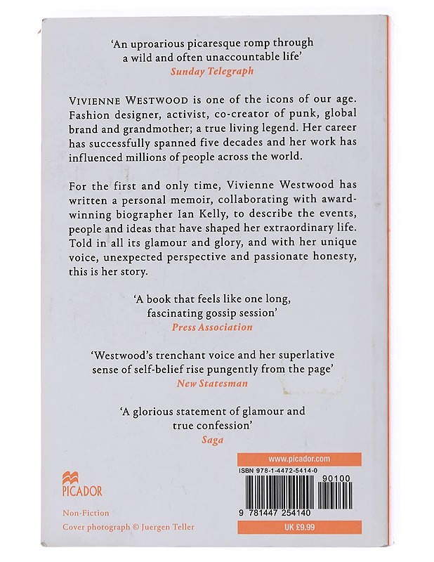 Vivienne Westwood - Westwood, Vivienne - Elämäkerrat ja muistelmat - 10105483391 - 1