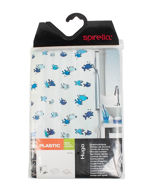 SPIRELLA Hugo suihkuverho, 180x200 cm - Verhot ja kapat - 10105483410 - 0