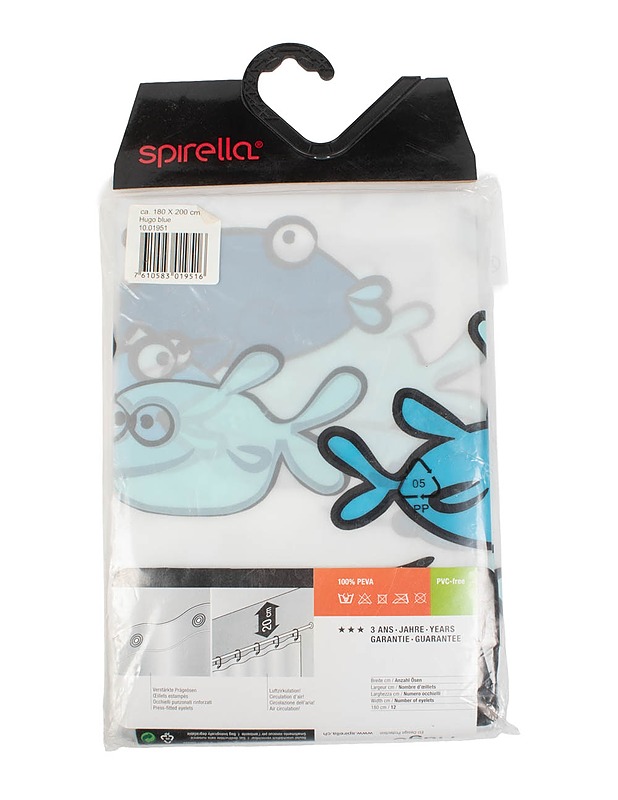 SPIRELLA Hugo suihkuverho, 180x200 cm - Verhot ja kapat - 10105483410 - 1