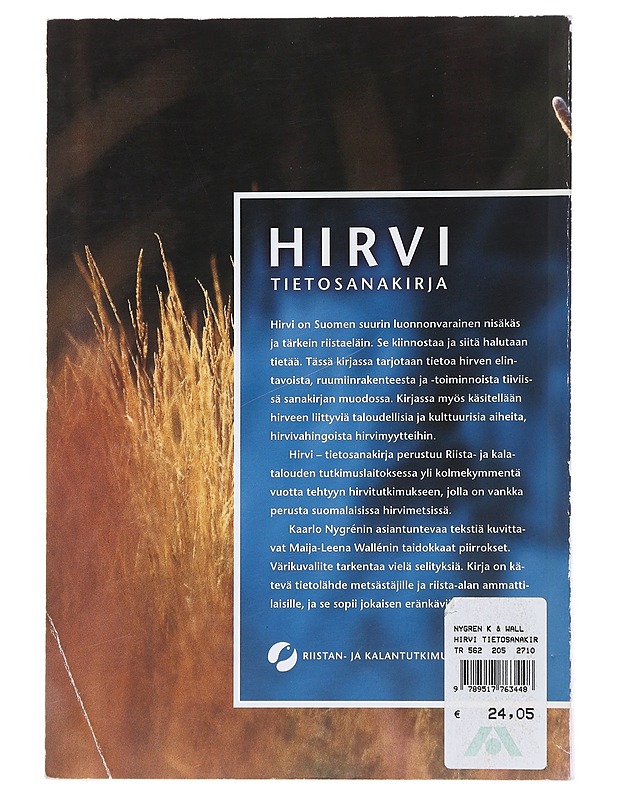 Hirvi tietosanakirja - Kaarlo Nygren, Maija-Leena Wallén - Tietokirjat - 10105483419 - 1