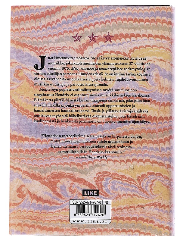 Jimi Hendrix : mies, musiikki ja totuus - Lawrence, Sharon - Musiikki- ja elokuvakirjat - 10105483435 - 1