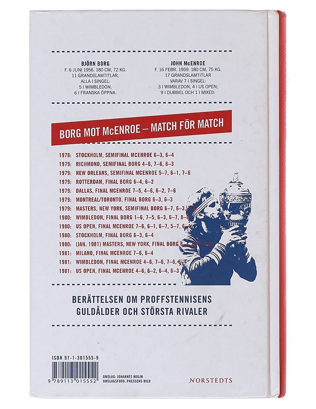 Borg mot McEnroe - Folley, Malcolm - Elämäkerrat ja muistelmat - 10105483436 - 1