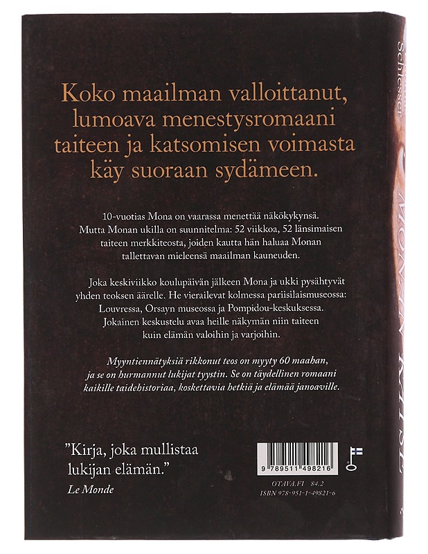 Monan katse - Schlesser, Thomas - Kirja lahjaksi - 10105483440 - 1