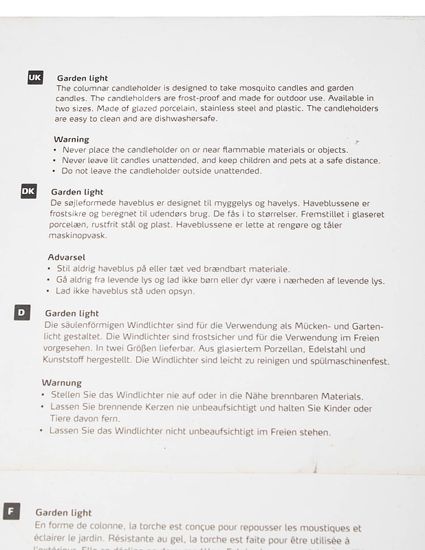 EVA SOLO Garden Light lyhty - Muut sisustustavarat - 10105483520 - 3