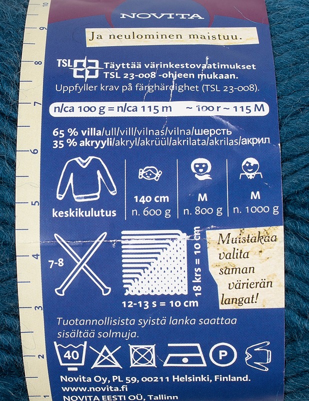 NOVITA Tempo neulelanka, 100 g - Käsityö - 10105483532 - 1