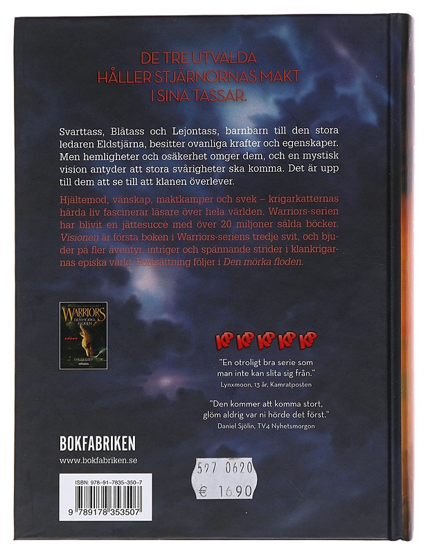 Visionen - Hunter, Erin - Romaanit ja novellit - 10105483552 - 1