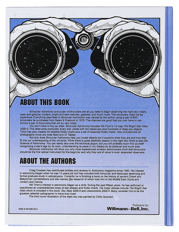 Binocular Astronomy - Craig Crossen , Wil Tirion  - Tietokirjat ja oppaat - 10105483559 - 1