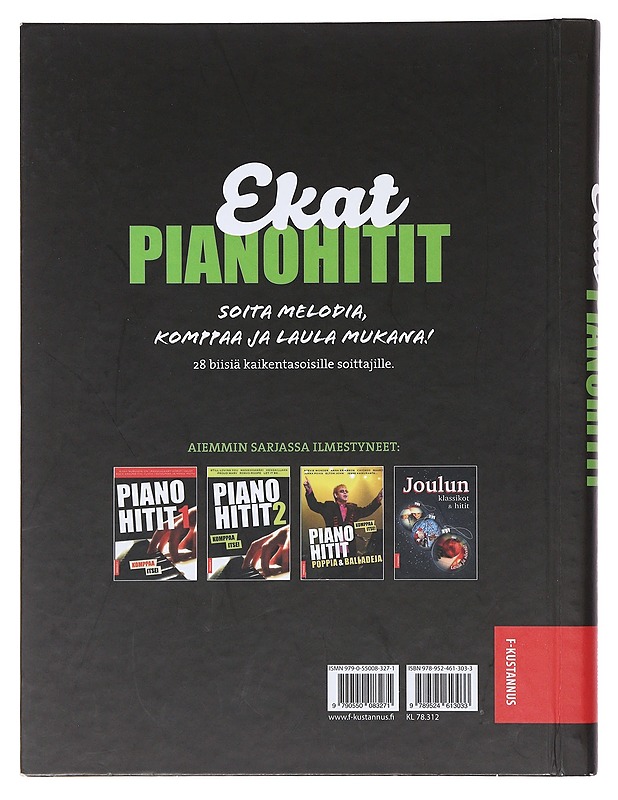 Ekat Pianohitit : soita melodia & komppaa - Tenni, Jyrki - Musiikki- ja elokuvakirjat - 10105483564 - 1