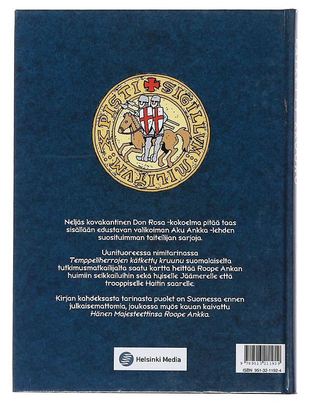 Temppeliherrojen kätketty kruunu ja muita Don Rosan parhaita - Rosa, Don - Lastenkirjat - 10105483593 - 1