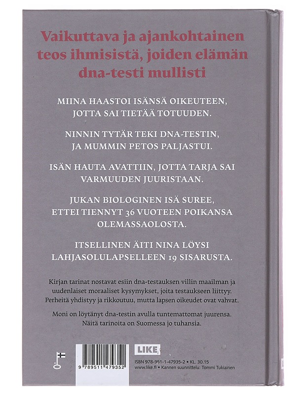 Missä on puolet minusta? : tuntematonta DNA:ta etsimässä - Mape Morottaja - Tietokirjat ja oppaat - 10105483607 - 1