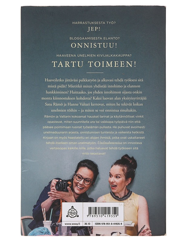 Unelmahommissa : tee itsellesi työ siitä mistä pidät - Rämö, Satu - Tietokirjat ja oppaat - 10105483704 - 1