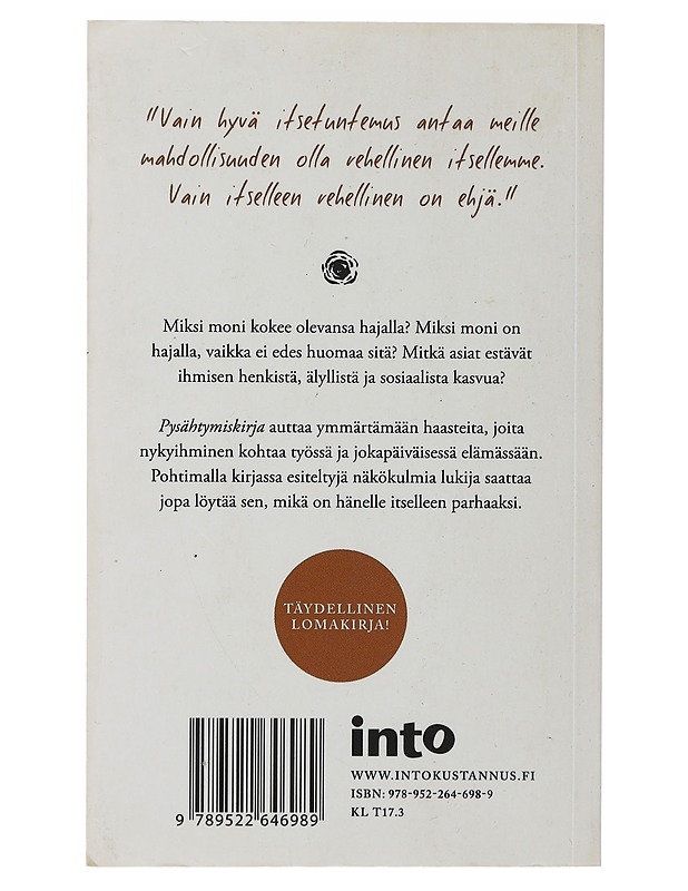 Pysähtymiskirja : paremman etsijälle - Ekholm, Kai - Hyvinvointikirjat - 10105483713 - 1