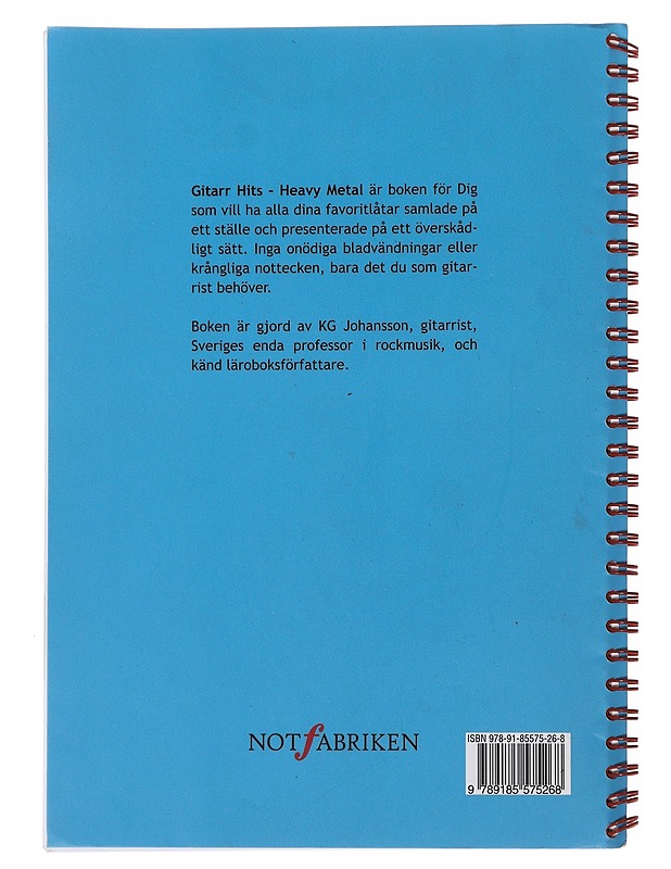 Gitarr hits : heavy metal - Johansson, Kjell-Gunnar - Musiikki- ja elokuvakirjat - 10105483746 - 1