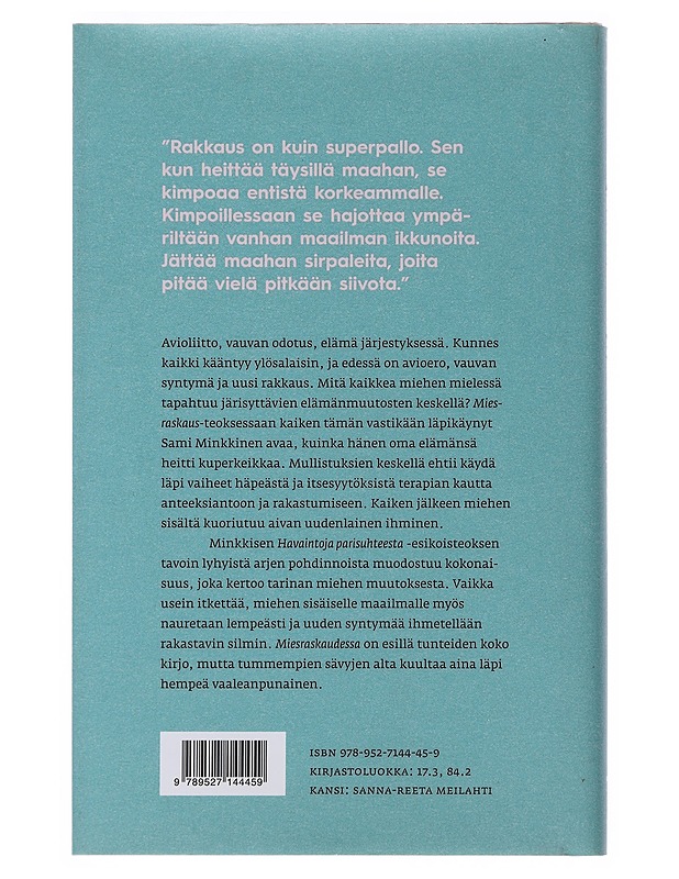 Miesraskaus - Sami Minkkinen - Elämäkerrat ja muistelmat - 10105483766 - 1