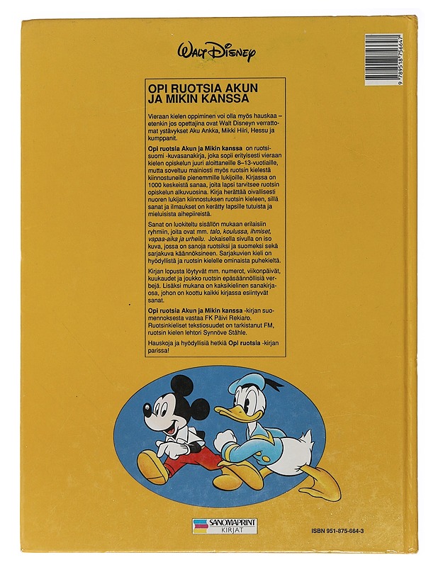 Opi ruotsia Akun ja Mikin kanssa - Walt Disney - Tietokirjat ja oppaat - 10105483896 - 1