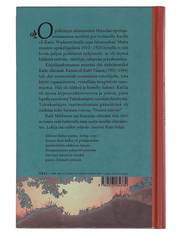 Runokirje : kertomus nuoresta Katri Valasta - Raili Mikkanen - Elämäkerrat ja muistelmat - 10105483973 - 1