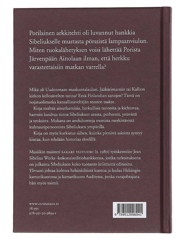 Sibeliuksen lampaanviulu : tarinoita sävelten takaa - Sakari Ylivuori - Elämäkerrat ja muistelmat - 10105483971 - 1