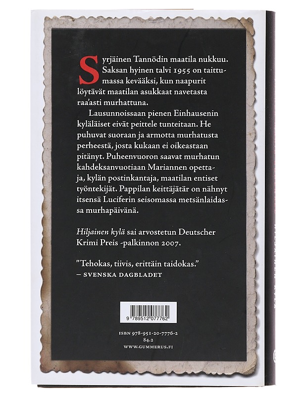 Hiljainen kylä - Schenkel, Andrea Maria - Jännitys ja dekkarit - 10105483980 - 1