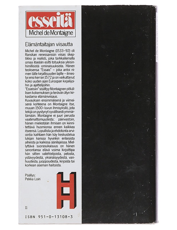 Esseitä - Montaigne, Michel de - Romaanit ja novellit - 10105484069 - 1
