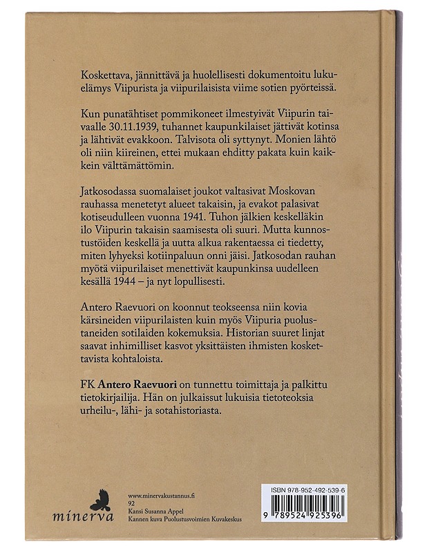 Hyvästi, Viipuri - Antero Raevuori - Elämäkerrat ja muistelmat - 10105484104 - 1