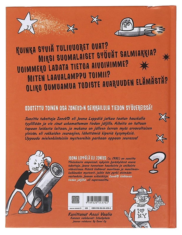ZoneVD uskomattoman tiedon jäljillä - Leppälä, Joona - Lastenkirjat - 10105484179 - 1