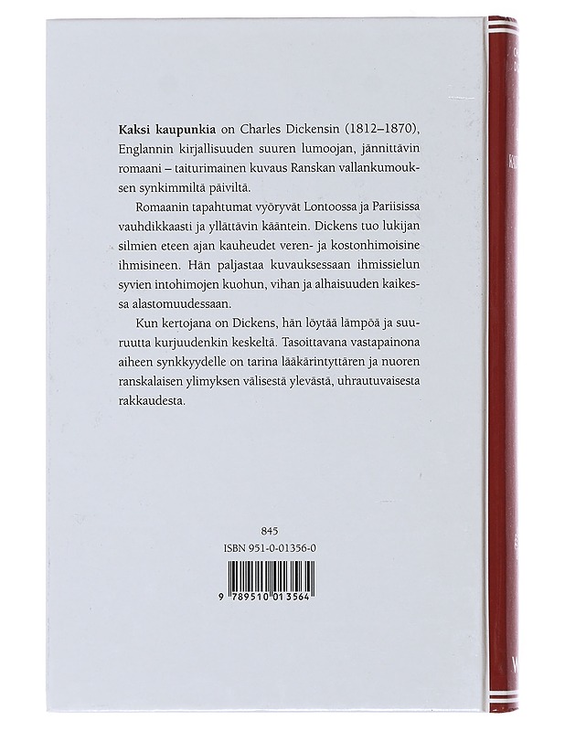 Kaksi kaupunkia - Dickens, Charles - Romaanit ja novellit - 10105484181 - 1