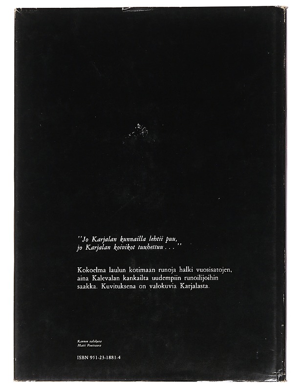 Runojen ja kuvien Karjala - Hannu Sarrala - Runot ja näytelmät - 10105484213 - 1