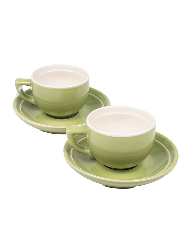 KERMANSAVI Oliivi espressokuppisetti, 4 osaa - Lautaset ja kulhot - 10105484259 - 0